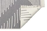 Eko Halı Arya Ar 15 Grey Yıkanabilir Çift Taraflı Modern Desenli Dokuma Kilim