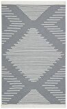 Eko Halı Arya Ar 15 Grey Yıkanabilir Çift Taraflı Modern Desenli Dokuma Kilim