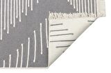 Eko Halı Arya Ar 15 Grey Yıkanabilir Çift Taraflı Modern Desenli Dokuma Kilim