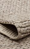 Eko Halı Jade Basketweave Brown Naturel Kazak Örgü Desenli El Dokuma Örgü Halı