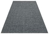 Eko Halı Brooklyn Brk 01 Antrasıt Sılver Jüt Görünümlü Kaymaz Tabanlı Dokuma Modern Kilim