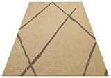 Eko Halı Brooklyn Brk 05 Natural Grey Jüt Görünümlü Kaymaz Tabanlı Dokuma Modern Kilim