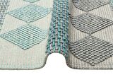 Eko Halı Jade Jd 01 Blue Naturel Kazak Örgü Desenli El Dokuma Örgü Halı
