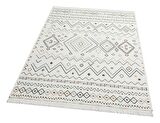 Eko Halı Arya Ar 05 Beıge Blue Yıkanabilir Çift Taraflı Modern Desenli Dokuma Kilim