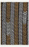 Eko Halı Arya Ar 19 Whıte Black Yıkanabilir Çift Taraflı Modern Desenli Dokuma Kilim