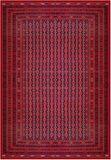 Çam Halı Gloria TD754 Bordo Afgan Desen Dokuma Saçaklı Kilim