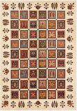 Çam Halı Gloria TD407 Multi Şal Desen Dokuma Saçaklı Kilim
