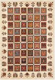 Çam Halı Gloria TD407 Multi Şal Desen Dokuma Saçaklı Kilim