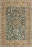 Çam Halı Gloria TD738 Mavi Klasik Desen Dokuma Saçaklı Kilim