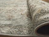 Çam Halı Gloria TD116 Bej Vintage Eskitme Desen Dokuma Saçaklı Kilim