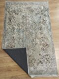 Çam Halı Gloria TD116 Bej Vintage Eskitme Desen Dokuma Saçaklı Kilim