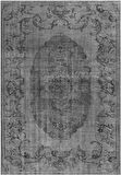 Çam Halı Gloria TD131 Gri Vintage Eskitme Desen Dokuma Saçaklı Kilim