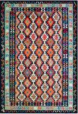 Çam Halı Gloria TD749 Multi Etnik Desen Dokuma Saçaklı Kilim