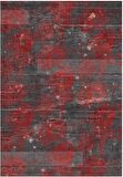 Çam Halı Gloria TD186 Kırmızı Modern Desen Dokuma Saçaklı Kilim