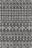 Çam Halı Gloria TD86202 Gri İskandinav Tarzı Dokuma Saçaklı Kilim