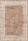 Çam Halı Gloria TD71601 Bej Art Deco Modern Desen Dokuma Saçaklı Kilim