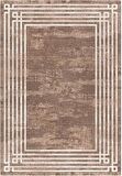 Çam Halı Gloria TD95401 Kahverengi Art Deco Modern Desen Dokuma Saçaklı Kilim