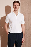 Erkek Slim Fit Serin Tutan Polo Yaka Düğmeli T-shirt -D7087