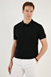 Erkek Slim Fit Serin Tutan Polo Yaka Düğmeli T-shirt -D7087
