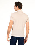 Erkek Slim Fit Serin Tutan Polo Yaka Düğmeli T-shirt -D7087