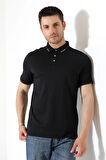 Erkek Çıt Çıt Detaylı Pamuklu Polo Yaka T-shirt