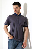 Erkek Çıt Çıt Detaylı Pamuklu Polo Yaka T-shirt