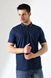 Erkek Polo Yaka Düz Renk Pamuklu Triko kısa kol T-shirt