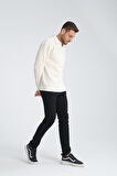 %100 Pamuklu Erkek Gömlek Yaka Sweatshirt