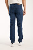 Erkek Kot Pantolon Jean Regular Fit Pamuklu Esnek Straight Leg Denim - %98 Pamuk 52 Lycra