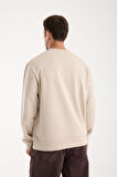 %100 Pamuk Relaxed Fit Bisiklet Yaka Sweatshirt - Günlük Kullanım İçin İdeal