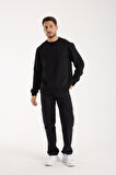 %100 Pamuk Relaxed Fit Bisiklet Yaka Sweatshirt - Günlük Kullanım İçin İdeal