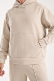 %100 Pamuk Premium Kalite Oversize Kapüşonlu Sweatshirt - Kanguru Cepli Hoodie