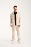%100 Pamuk Erkek Oversize Kapüşonlu Sweatshirt ve Eşofman Altı (Takım)