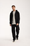 %100 Pamuk Erkek Oversize Kapüşonlu Sweatshirt ve Eşofman Altı (Takım)