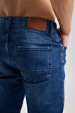 Erkek Slim Fit Esnek Kumaş, %98 Pamuklu Dar Kalıp Jean 