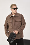 Oversize/Regular Fit Düğmeli %100 Pamuk Ceket - Kışlık Basic Model