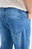 %100 Pamuk Erkek Boyfriend Jean