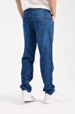 %100 Pamuk Erkek Boyfriend Jean