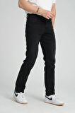 Erkek Regular Fit Düz Paça Kot Pantolon - Esnek %98 Pamuk %2 Likra Jean