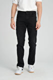 Erkek Regular Fit Düz Paça Kot Pantolon - Esnek %98 Pamuk %2 Likra Jean