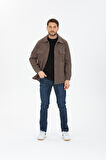Oversize/Regular Fit Düğmeli %100 Pamuk Ceket - Kışlık Basic Model