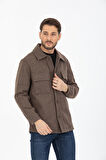 Oversize/Regular Fit Düğmeli %100 Pamuk Ceket - Kışlık Basic Model
