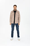 Oversize/Regular Fit Düğmeli %100 Pamuk Ceket - Kışlık Basic Model