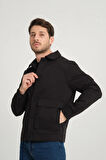 Erkek Regular Fit Gabardin Ceket - Mont