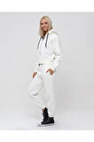 Kadın Tam Fermuarlı Crop Sweatshirt 5503b