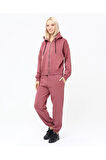 Kadın Tam Fermuarlı Crop Sweatshirt 5503g