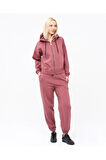 Kadın Tam Fermuarlı Crop Sweatshirt 5503g