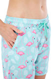 Desenli Deniz Şortu 6112