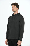 Erkek Supersoft Kapüşonlu Selanik Kumaş Sweatshirt 5236-H