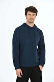 Erkek Supersoft Kapüşonlu Selanik Kumaş Sweatshirt 5236-H
